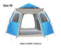 Medium green ECOTREK hexagonal camping tent with quick setup and durable design, suitable for outdoor camping adventures.
