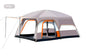 Green ECOTREK family outdoor camping tent, double-layer cabin tent suitable for family camping trips.