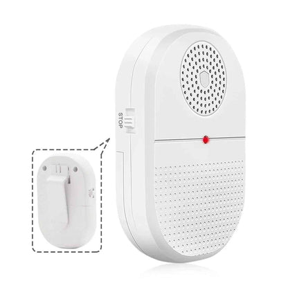 Eldertech Wireless Caregiver Pager Carer Alert device with digital display and alert buttons, designed for caregiver communication.