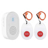 Wireless Caregiver Pager - Rechargeable Call Button Pendant Set x 2
