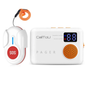 Eldertech wireless caregiver pager with two SOS buttons, up to 300 meters range, for emergency alerts and assistance.
