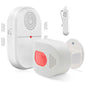Eldertech wireless caregiver pager with motion sensor alert, compact device for caregiver notifications and safety monitoring.