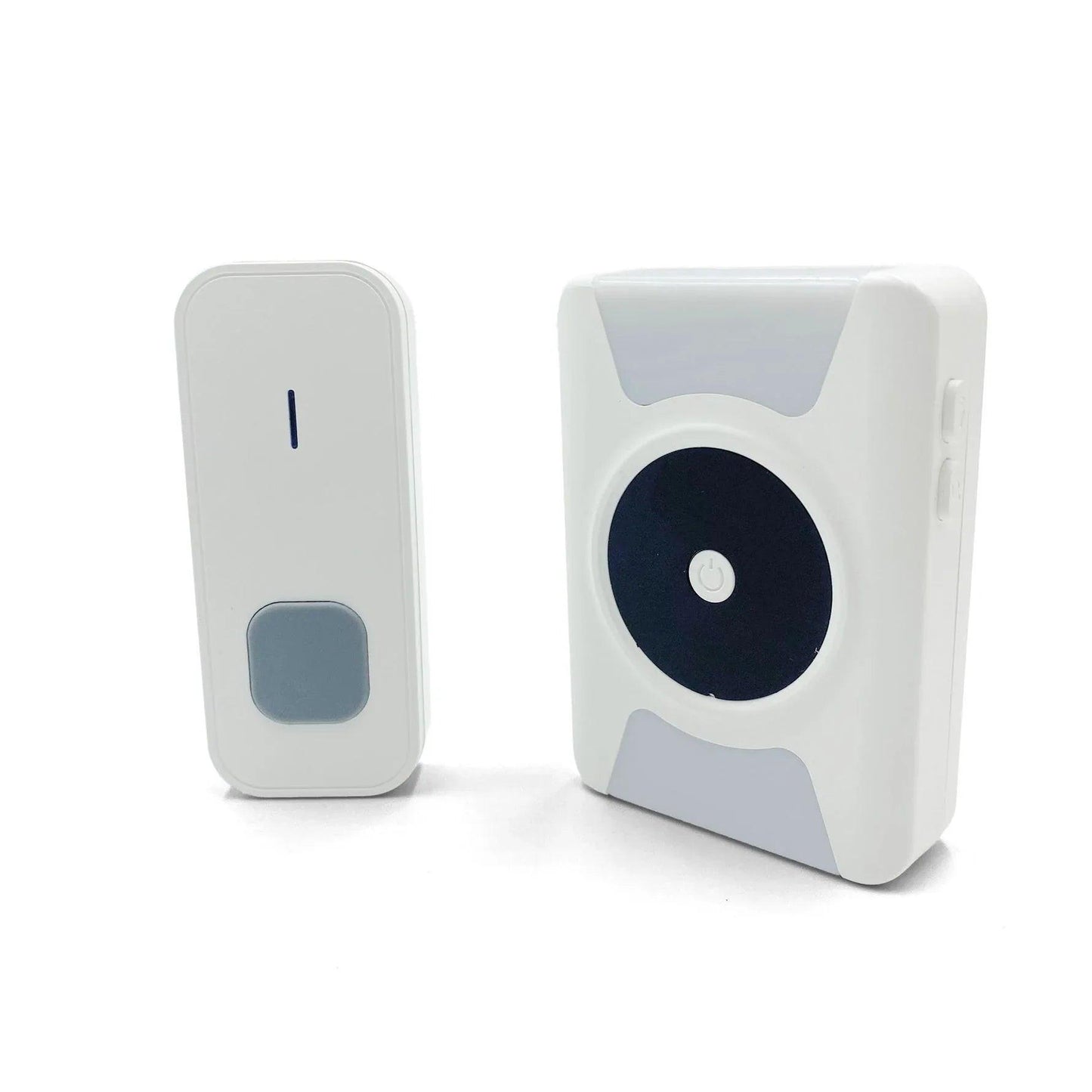 Eldertech portable vibrating doorbell with compact design and user-friendly controls, ideal for alerting visitors.