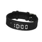 Eldertech Vibratime vibrating alarm watch with black strap, medication reminder, 15 alarms, compact size for children.