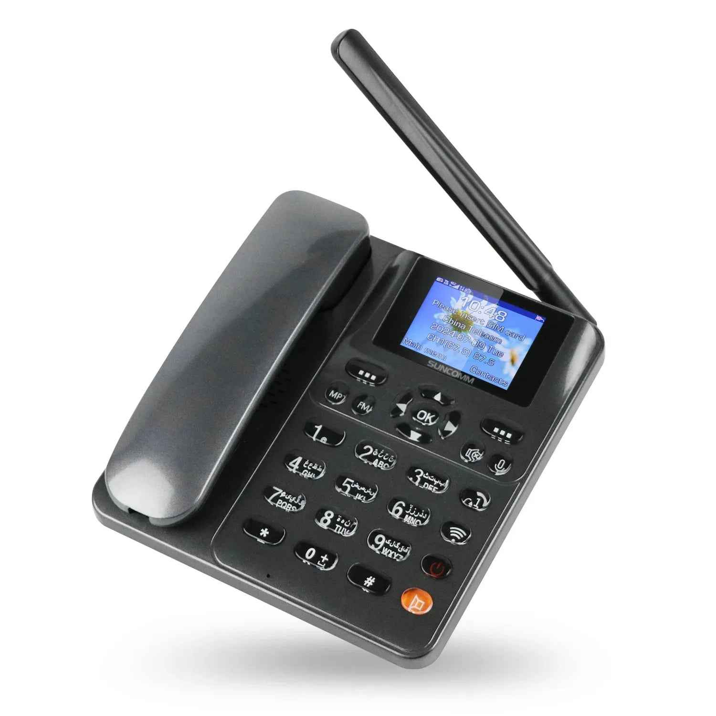 Eldertech Suncomm 4G home telephone for care homes, featuring large buttons and easy-to-use design for reliable communication.