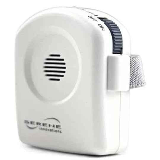 Eldertech universal portable phone amplifier attached to a smartphone, enhancing sound volume and clarity for phone calls and media.