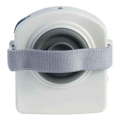 Eldertech universal portable phone amplifier attached to a smartphone, enhancing sound clarity for calls and media.