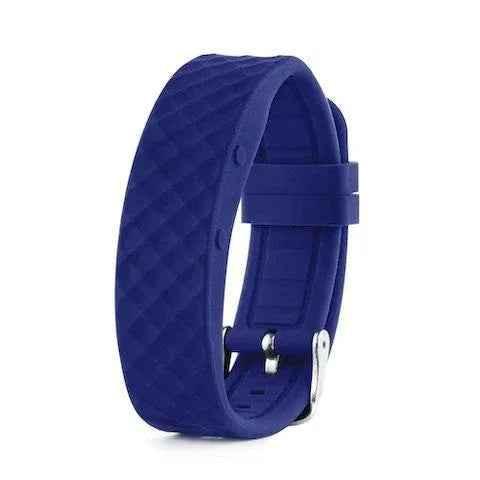 Black Eldertech VibraTime watch strap with vibrating feature, designed for a comfortable and secure fit on wrist.