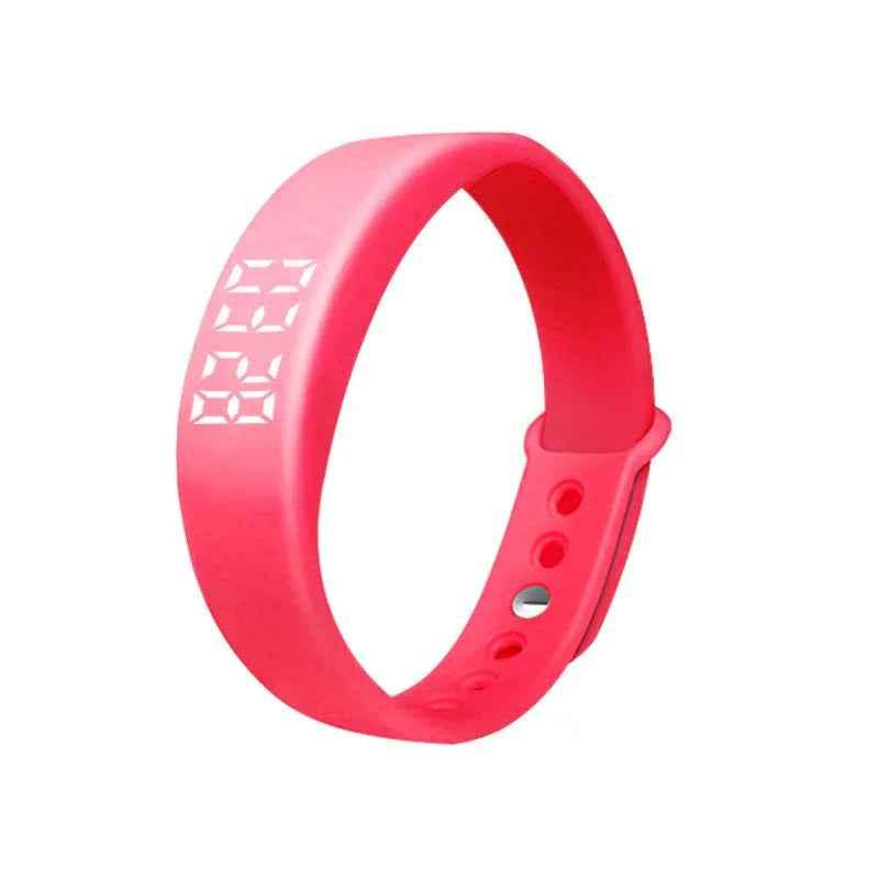 Blue Eldertech Vibratime vibrating alarm watch with digital display, designed for reliable alerts and timely reminders.