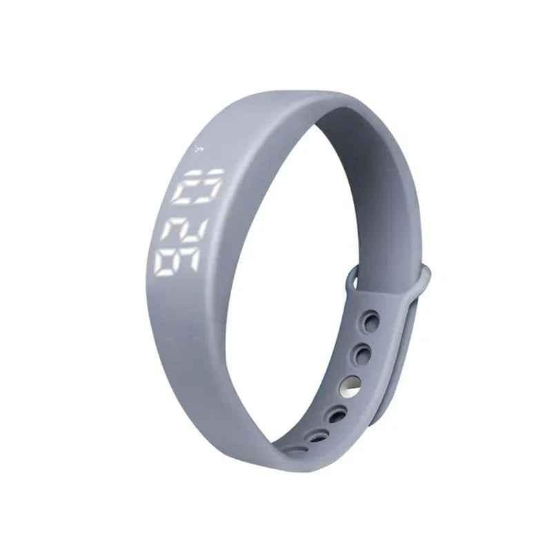 Blue Eldertech Vibratime vibrating alarm watch with digital display, designed for reliable alerts and reminders.