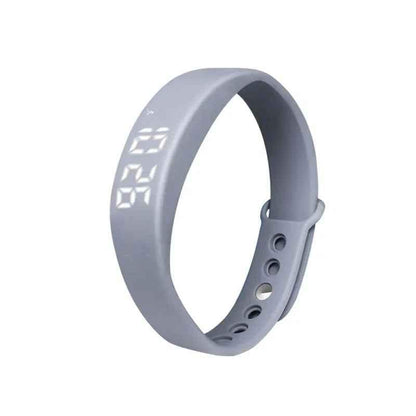 Blue Eldertech Vibratime vibrating alarm watch with digital display, designed for reliable alerts and reminders.