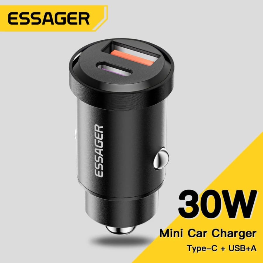 Essager Car Charger (Type C & USB Port) 9eight5