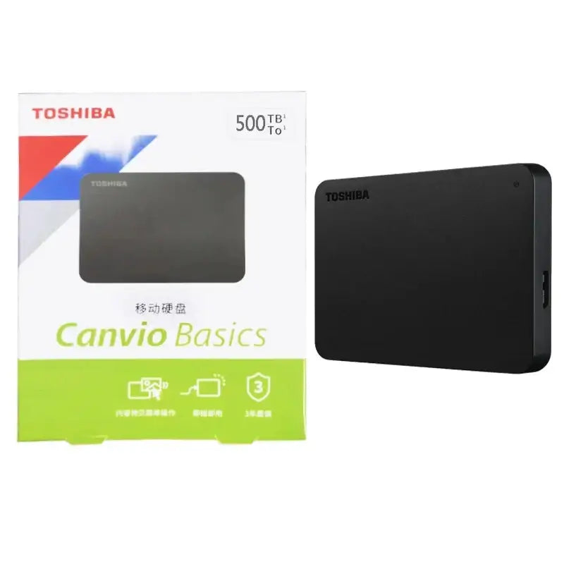 External Hard Drive (500GB–2TB) USB 3.0 Habicare