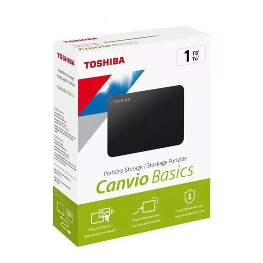 External Hard Drive (500GB–2TB) USB 3.0 Habicare