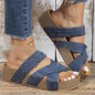 Casual Cross-Woven Thick-Soled Sandals for Women