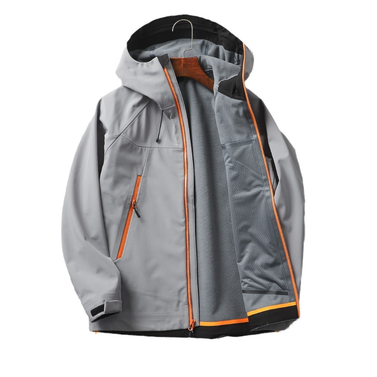 Men's Windproof Softshell Jacket — Waterproof Hooded Outdoor Layer | Hiking & Adventure