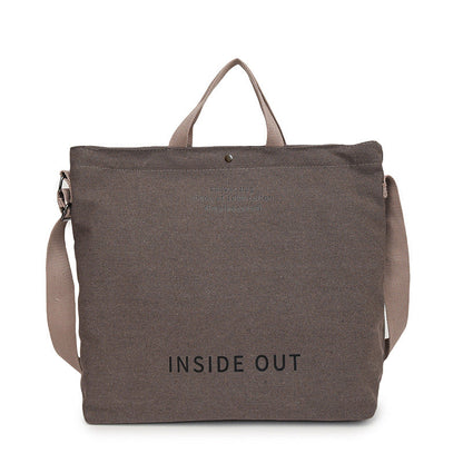 Canvas shoulder bag