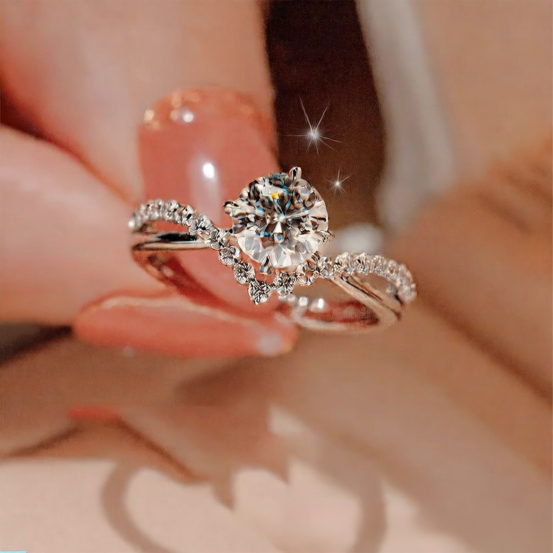 Adjustable Zirconia Wedding Ring