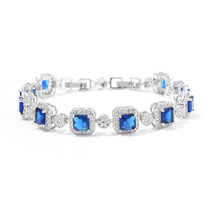 Adjustable full diamond bracelet for women