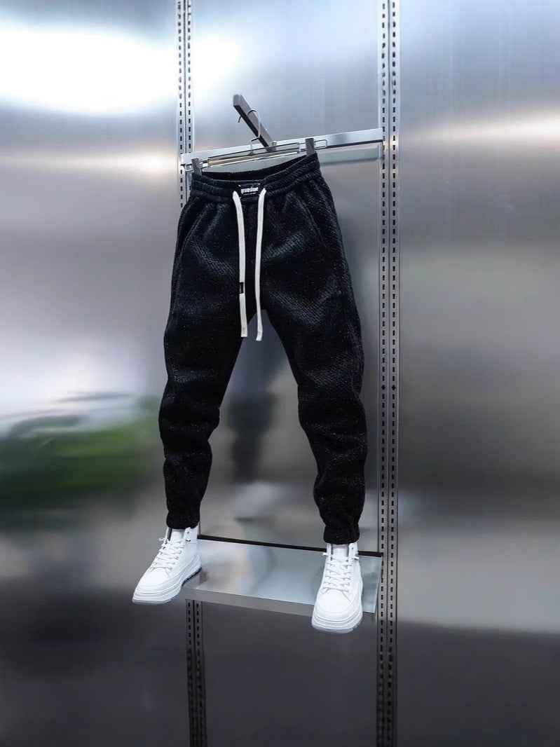 Chanel Style Striped Sweatpants Men Loose Casual Trousers