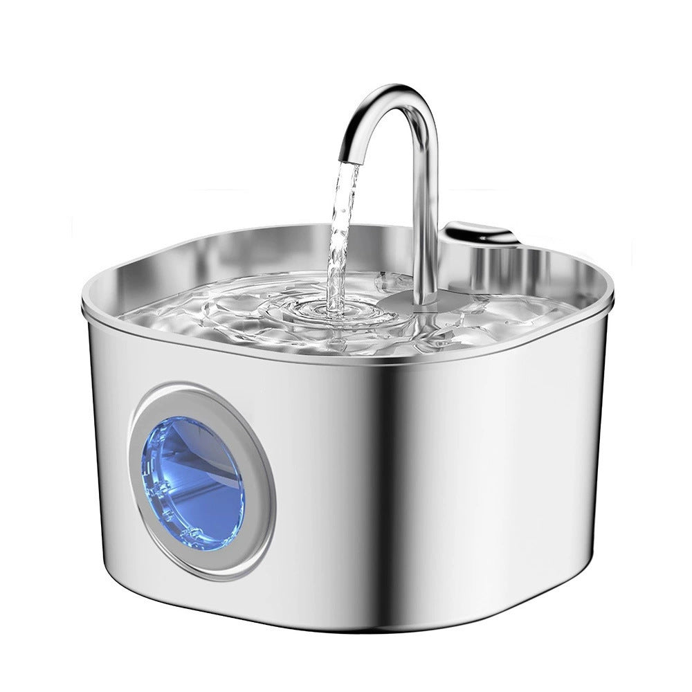 2.2L Stainless Steel Pet Water Fountain – FreshFlow
