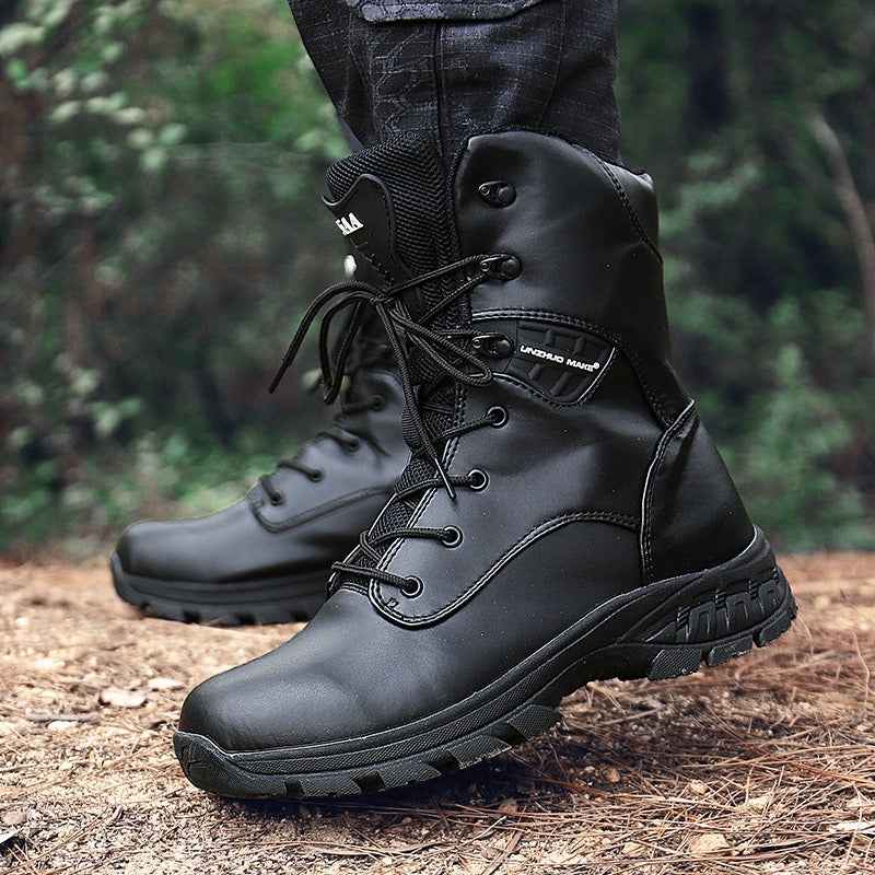 High-Top Camouflage Waterproof Combat Boots – Men's Tactical Outdoor Boots
