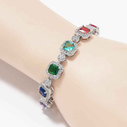 Adjustable full diamond bracelet for women