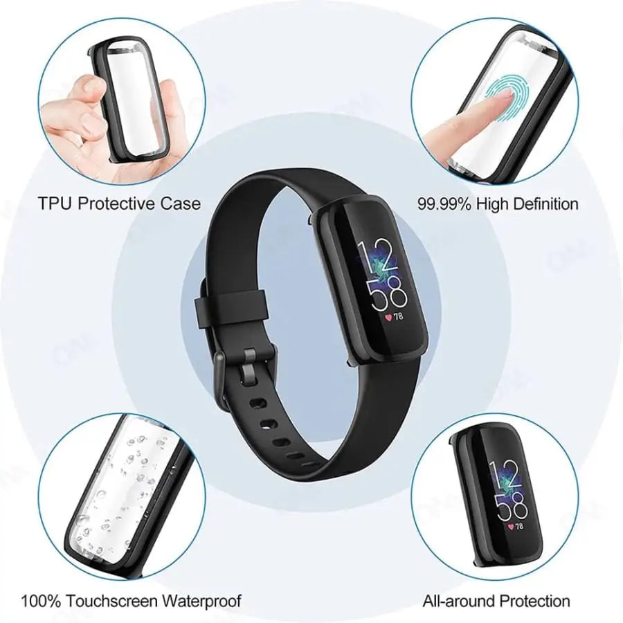 Protective Case for Fitbit Luxe (Clear) Habicare
