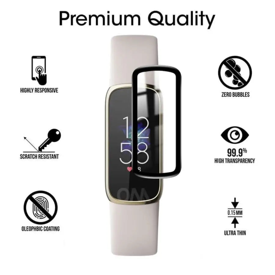 Screen Protectors for Fitbit Luxe (Pack of 5) Habicare