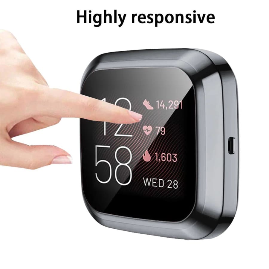 Protective Case for Fitbit Versa 2 (Black) That Watch Shop
