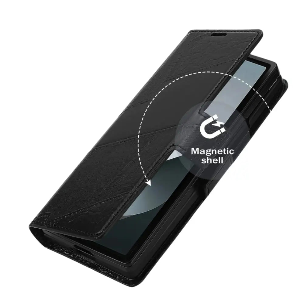Flip Leather Phone Case for the Samsung Galaxy Z Fold7 (2 colours available) Habicare