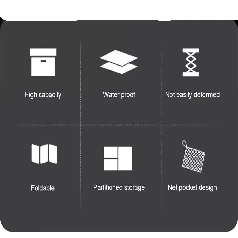 Foldable Waterproof Vehicle Storage Organizer (3 sizes available) Habicare