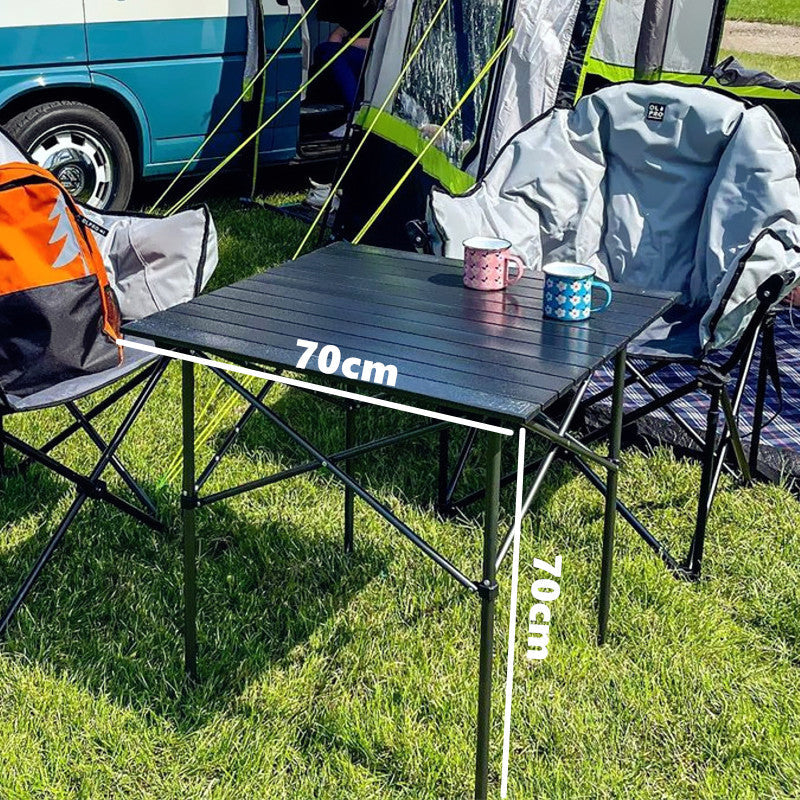 Portable Folding Table Tea Picnic Camping Barbecue Square Table 70*70*70 dealonline.co.nz