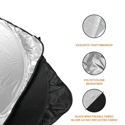 Folding Car Windshield Sunshade Anti-UV Visor (2 sizes available) Habicare