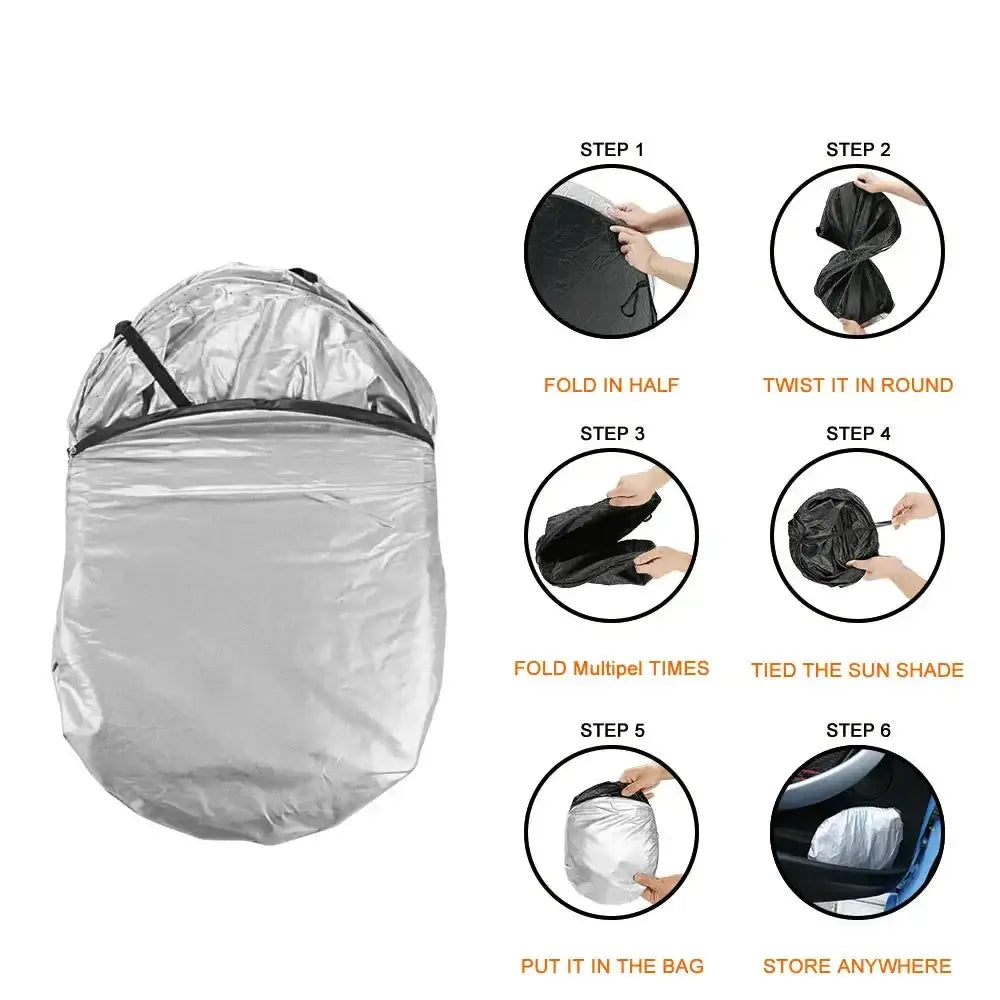 Folding Car Windshield Sunshade Visor Habicare