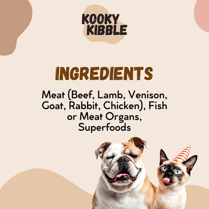 Kooky Kibble Grain-Free Dog Bundle with Treats & Toppers