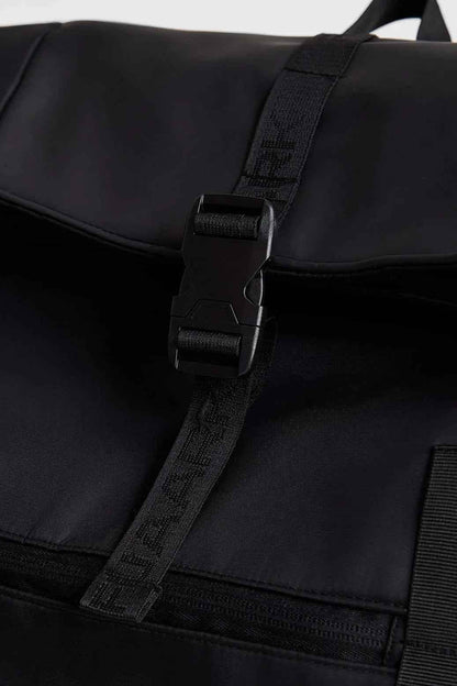 Fuaark Nz Core Black Backpack Bag showing a sleek, stylish design with multiple compartments for everyday use