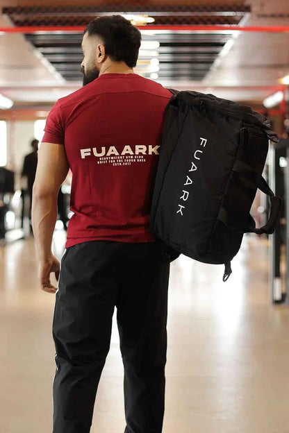 Black Fuaark NZ Peak Hybrid Bag, versatile and stylish backpack with multiple compartments and padded straps.