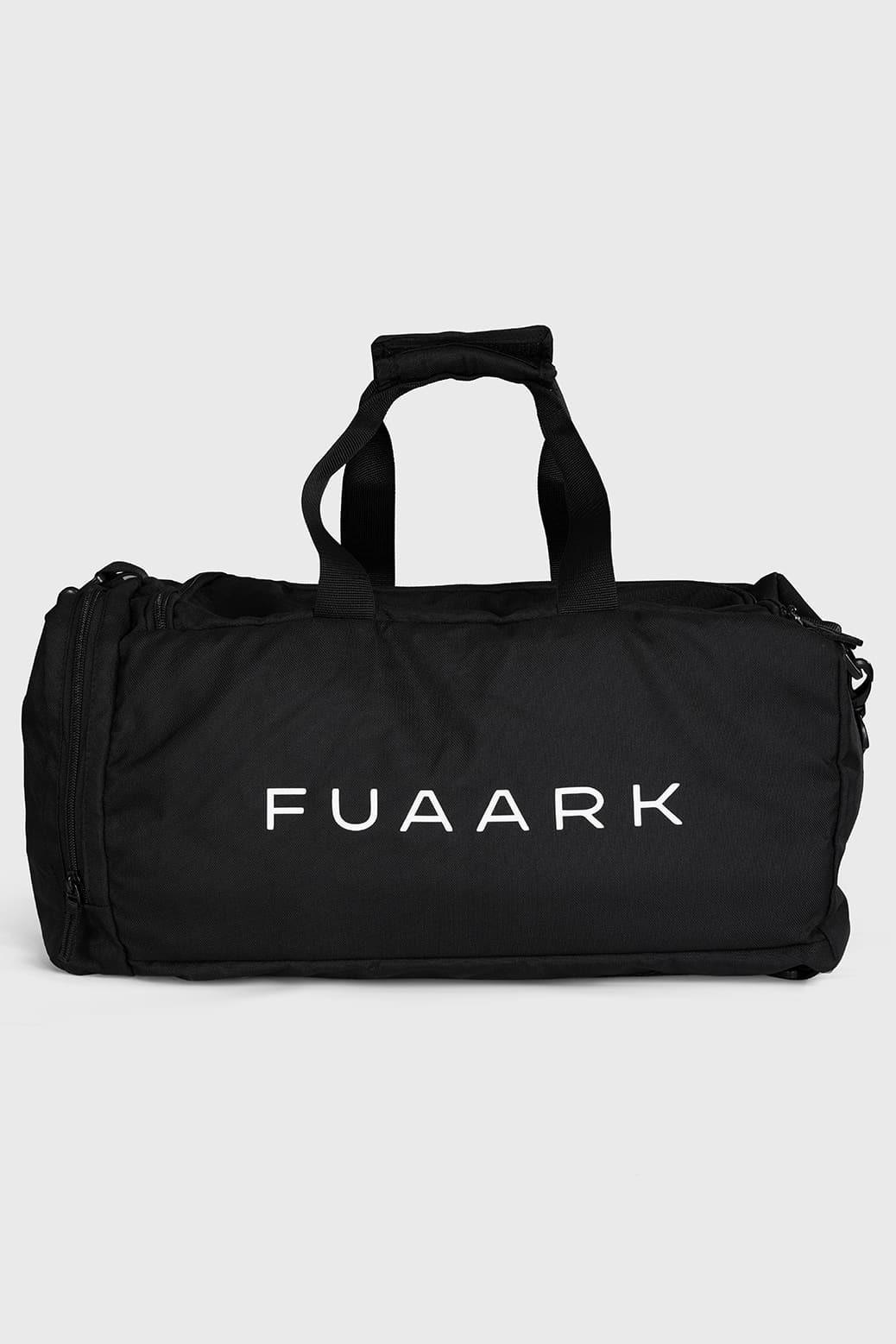 Fuaark NZ Peak Hybrid Bag in black, versatile and stylish backpack with multiple compartments and padded straps.