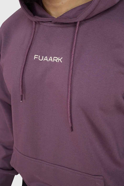 Fuaark Nz Signature Oversized Mauve Hoodie with relaxed fit and soft fabric, perfect for casual, stylish comfort.