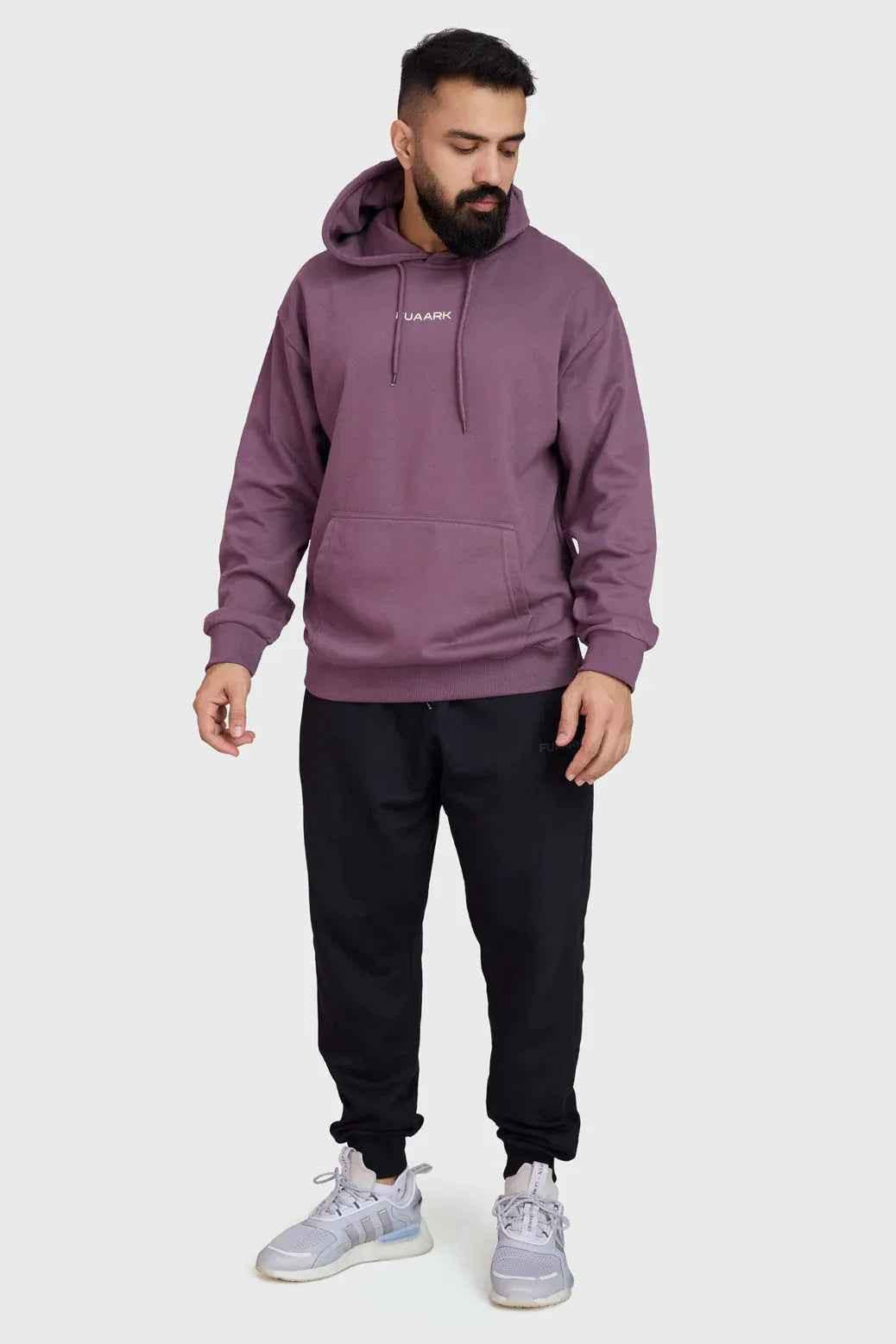 Fuaark Nz Signature Oversized Mauve Hoodie showing a relaxed fit, soft fabric, and casual style perfect for comfortable everyday wear.