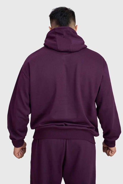 Fuaark Nz Signature Oversized Plum Hoodie, soft and comfortable with a relaxed fit, perfect for casual wear and style.