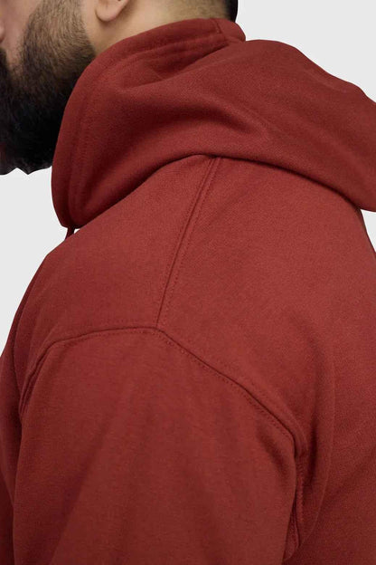 Fuaark Nz Signature Oversized Rust Hoodie showing a cozy, stylish hoodie with a relaxed fit and comfortable fabric.