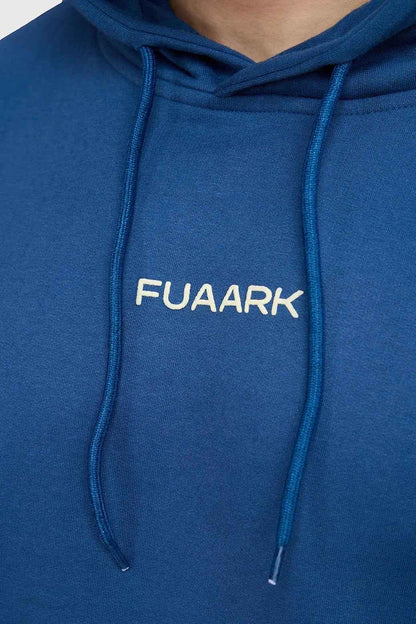 Navy Signature Oversized Hoodie by Fuaark NZ with a relaxed fit, soft fabric, and casual style.