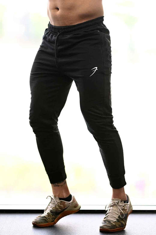Black Fuaark Nz fall joggers for comfort, featuring a relaxed fit and soft fabric, perfect for activewear and casual wear.