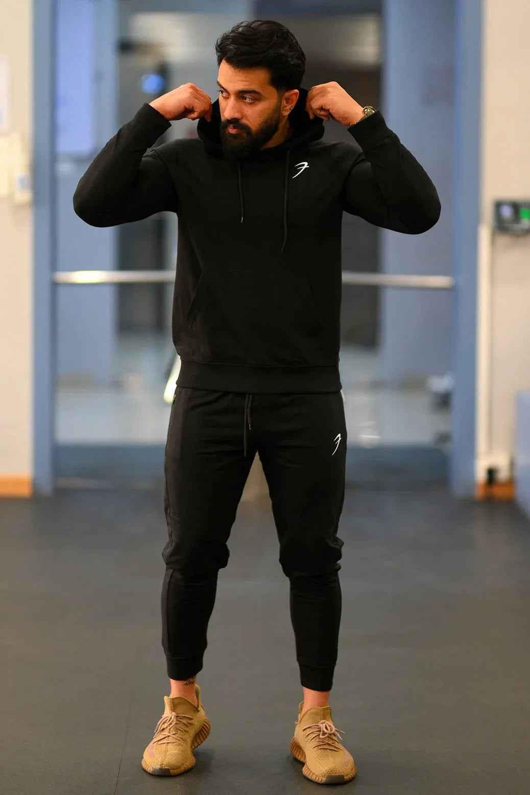 Black Fuaark NZ fall joggers for comfort, showcasing soft fabric, relaxed fit, and stylish design ideal for activewear.