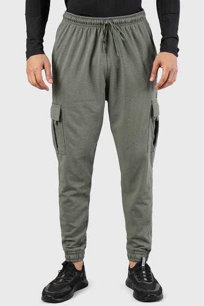 Fuaark Nz Flex Joggers in olive color, featuring a relaxed fit and elastic waistband, casual athletic wear for men.