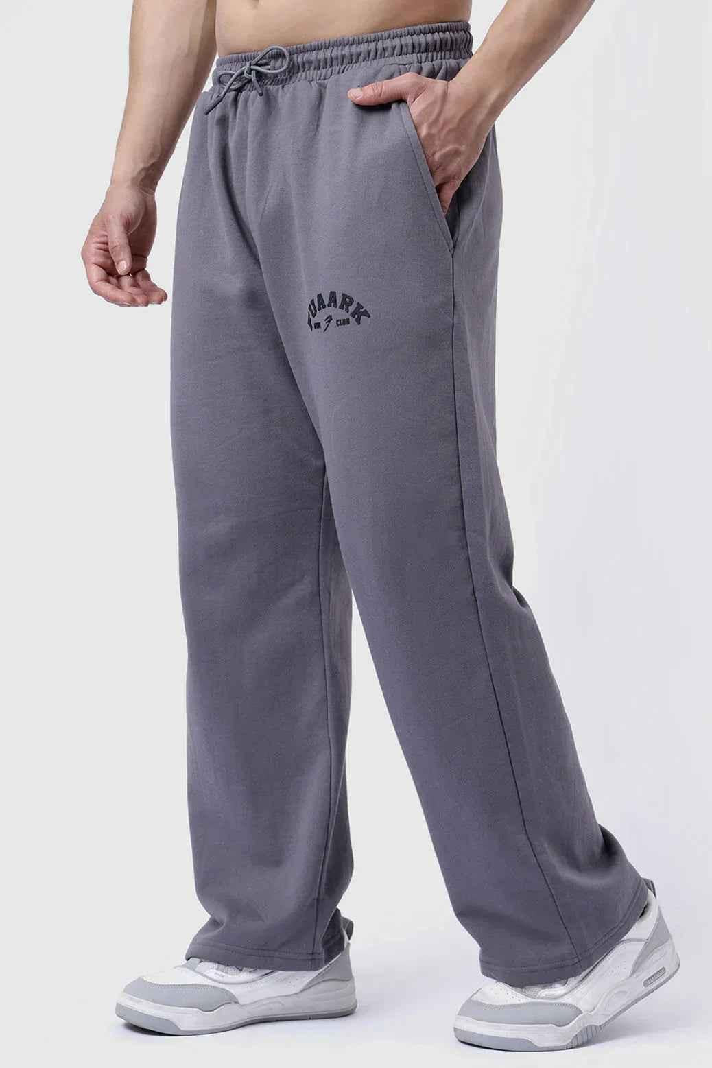 Dark grey Fuaark Nz joggers with a relaxed fit, soft fabric, and casual style perfect for comfortable, laidback wear.