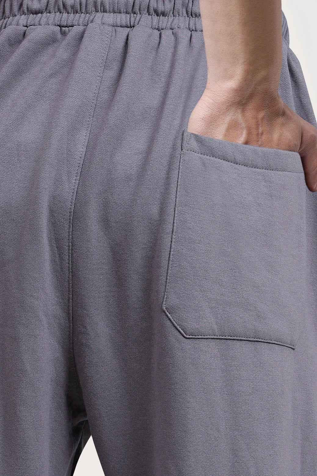 Dark grey Fuaark Nz joggers, laidback relaxed pants with a comfortable fit, shown in a casual style for ultimate comfort.