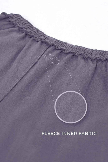 Dark grey Fuaark Nz joggers with relaxed fit, soft fabric, and comfortable waistband, ideal for casual wear and lounging.